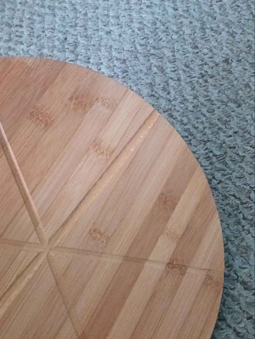 Round Bamboo Pizza Cutting Board